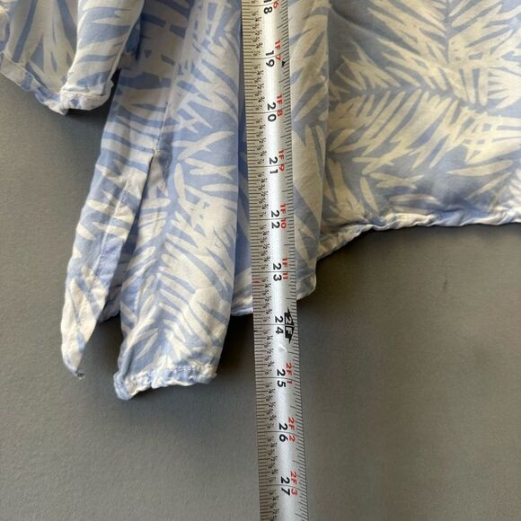 5 for $45 La Mer luxe Top Blouse Shirt Size XL Blue - Picture 5 of 7